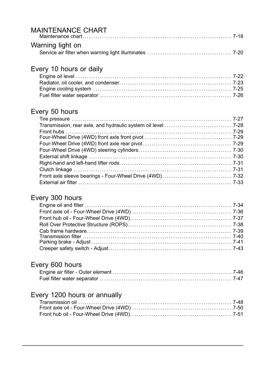 maintenance chart maintenance chart 7 18 warning