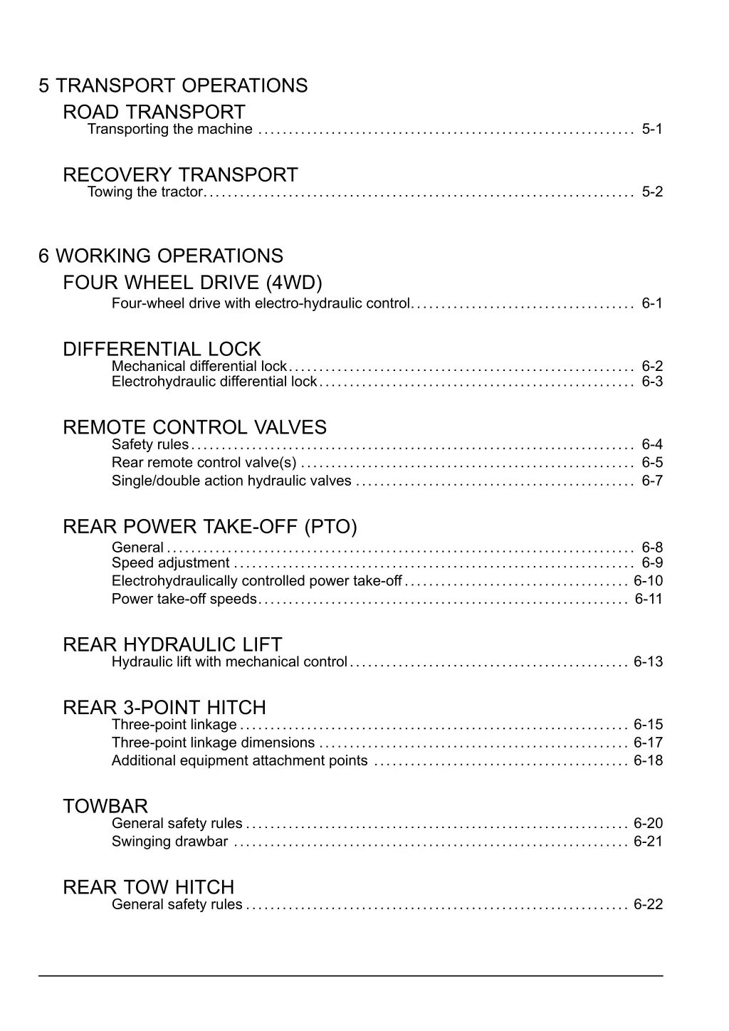 5 transport operations road transport