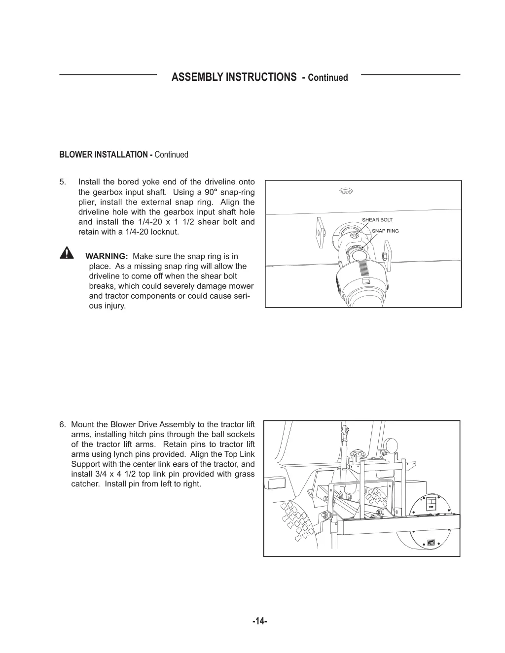 assembly instructions c ontinued 2