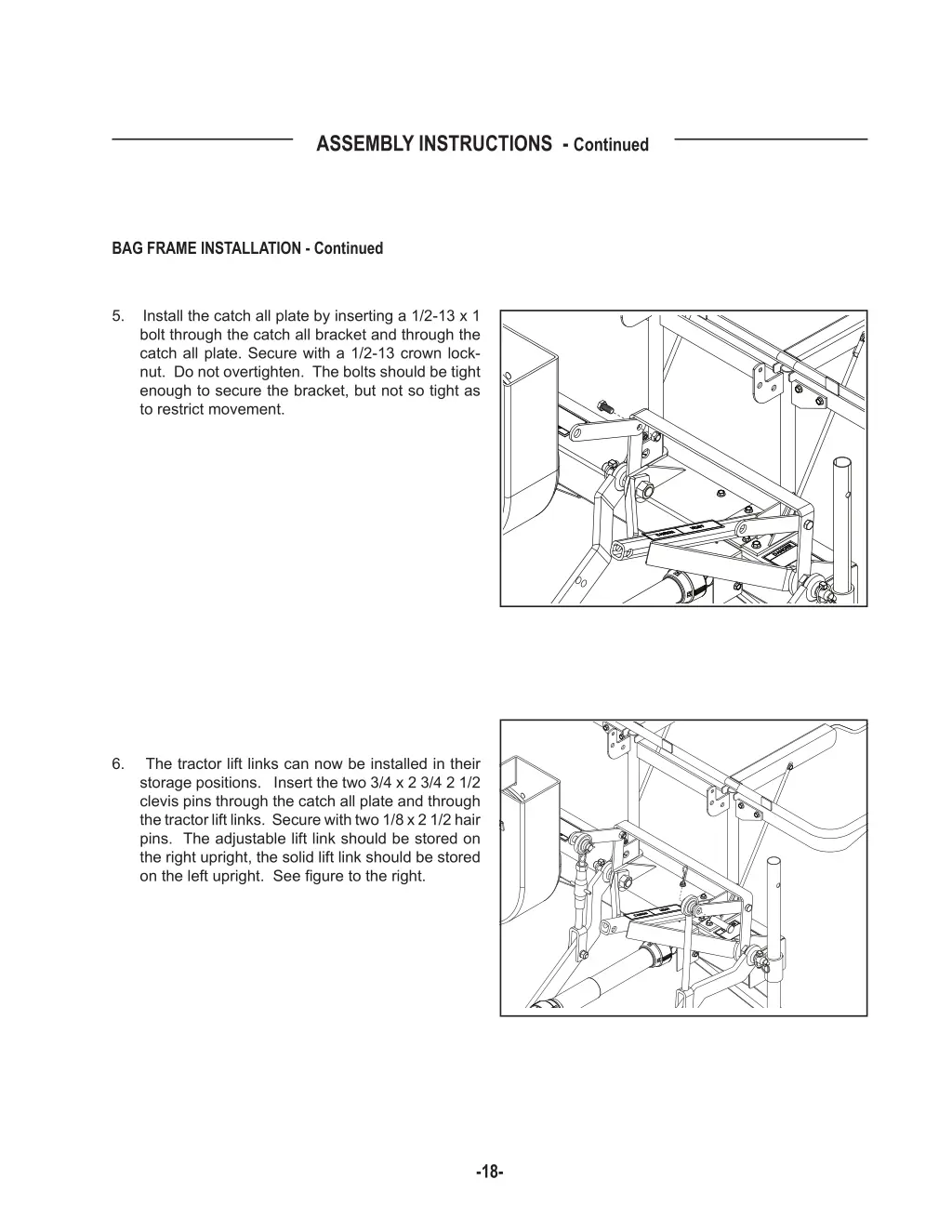 assembly instructions c ontinued 6