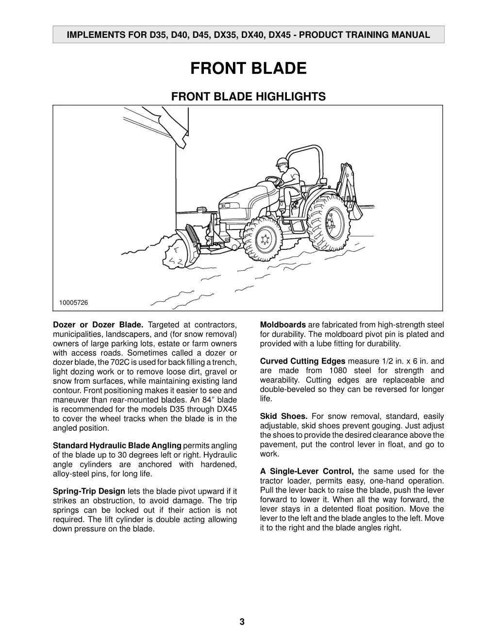 implements for d35 d40 d45 dx35 dx40 dx45 product 1