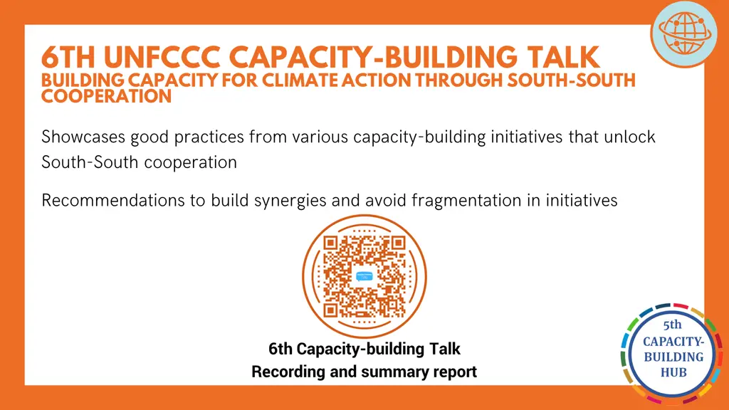 6th unfccc capacity building talk building