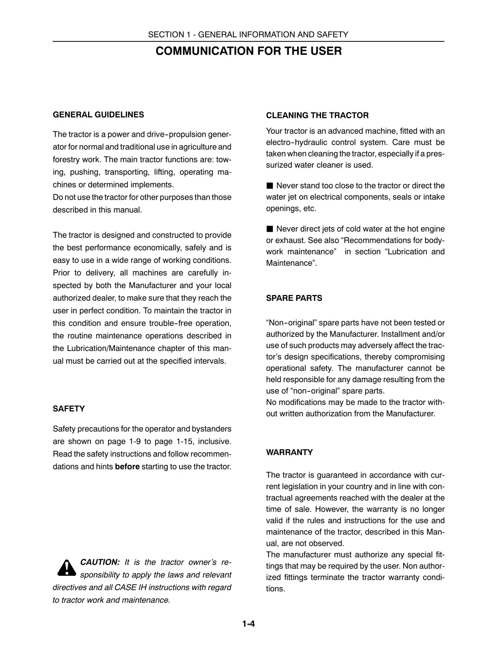 section 1 general information and safety 1