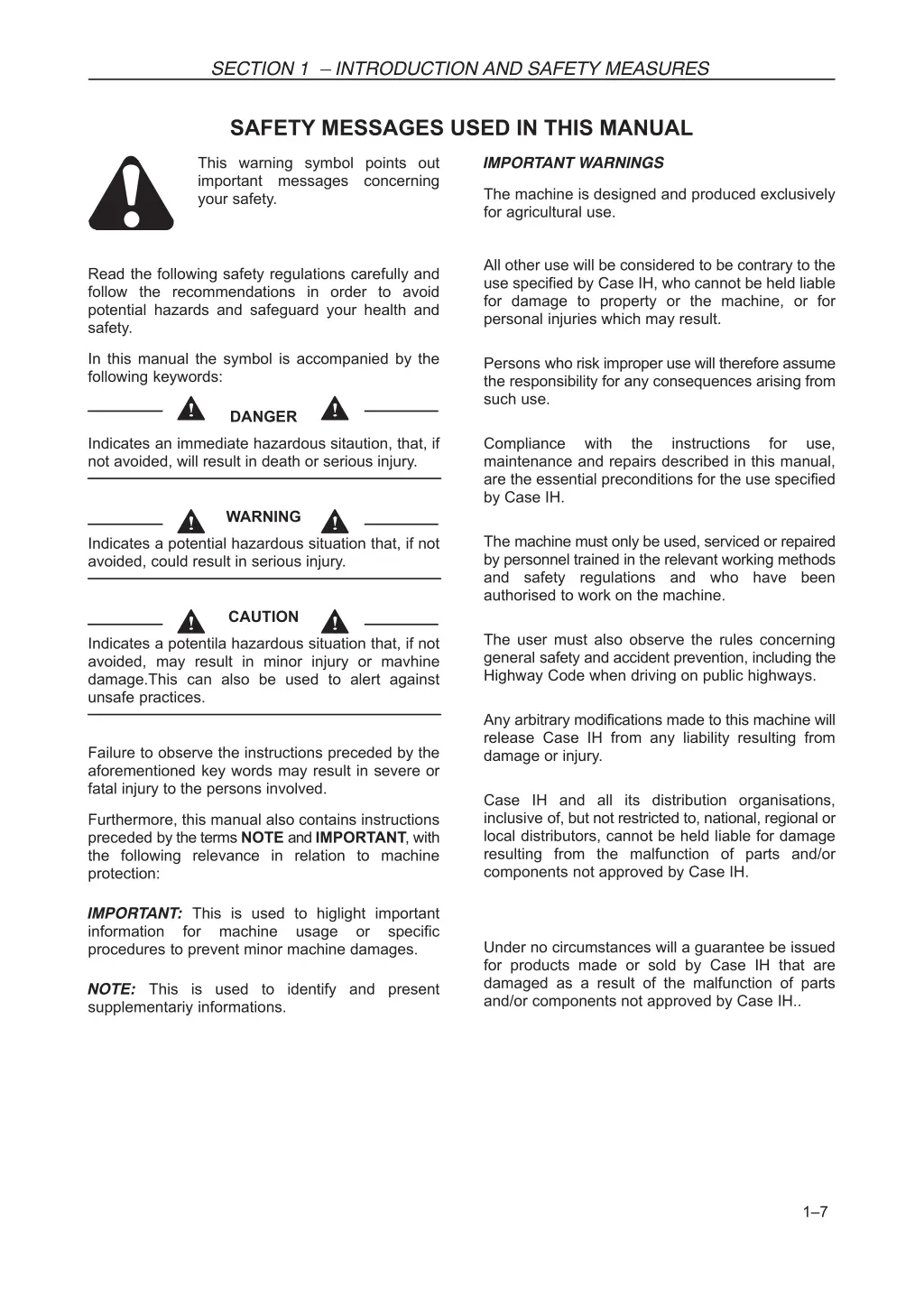 section 1 introduction and safety measures 5