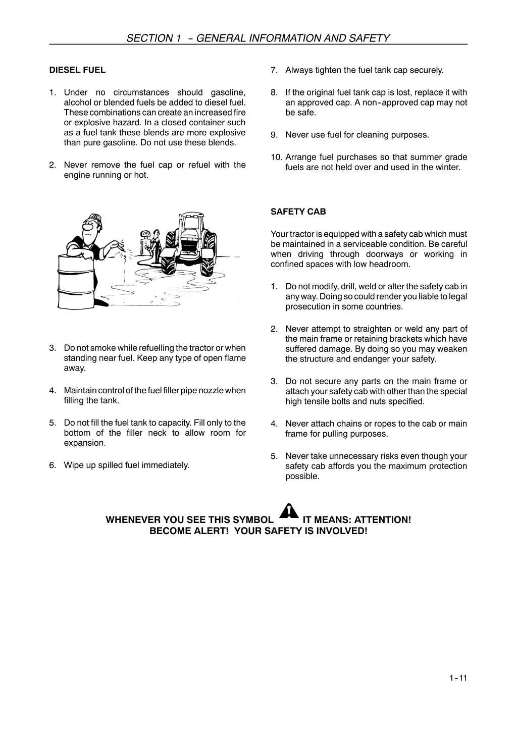 section 1 general information and safety 9