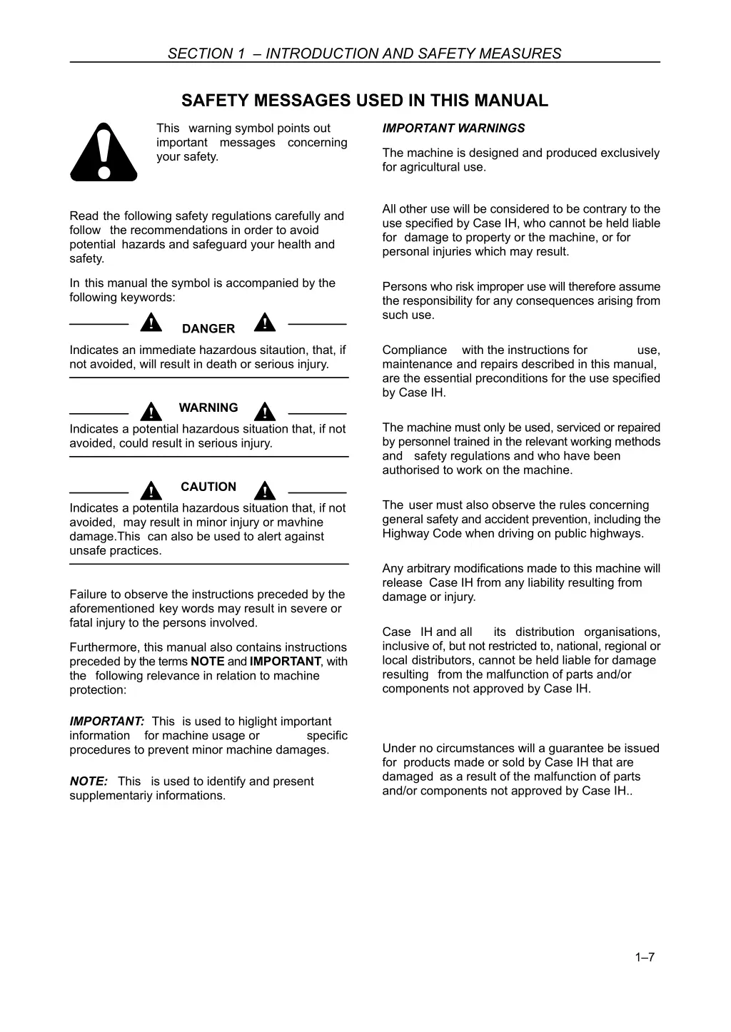 section 1 introduction and safety measures 5