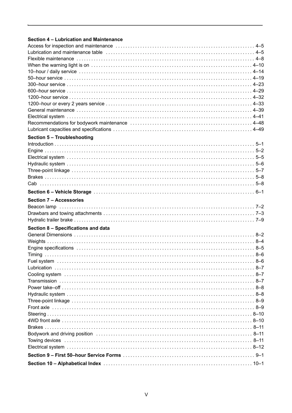 section 4 lubrication and maintenance access