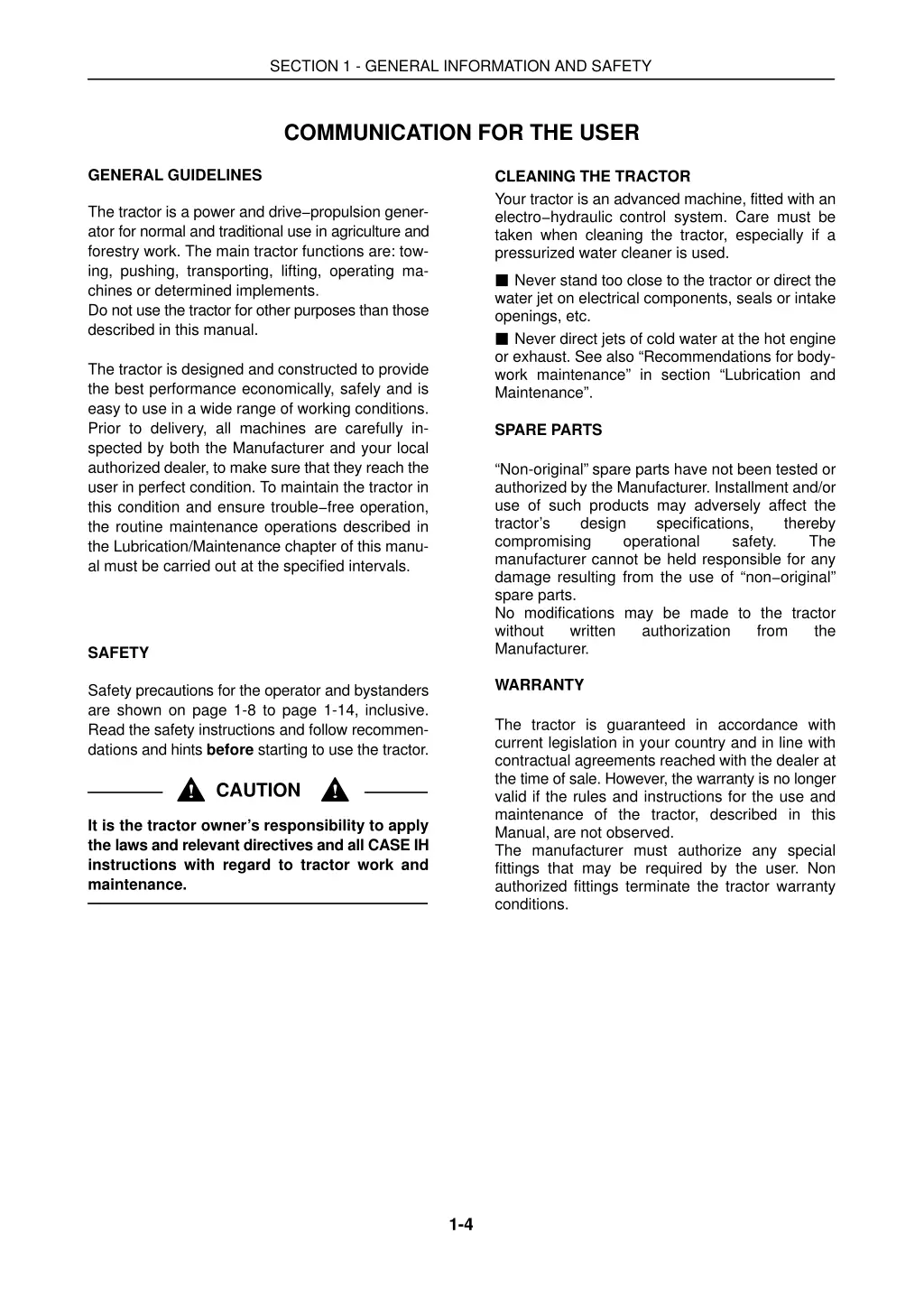 section 1 general information and safety 2