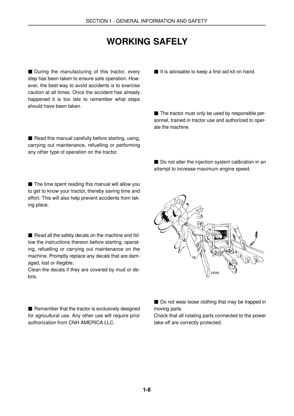 section 1 general information and safety 6