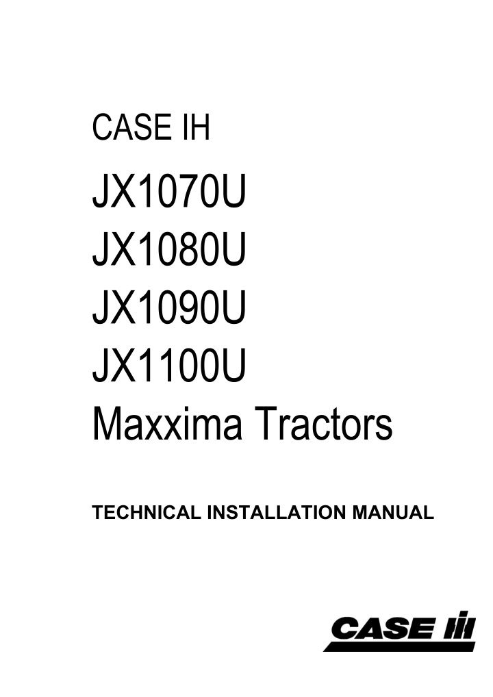 case ih jx1070u jx1080u jx1090u jx1100u maxxima