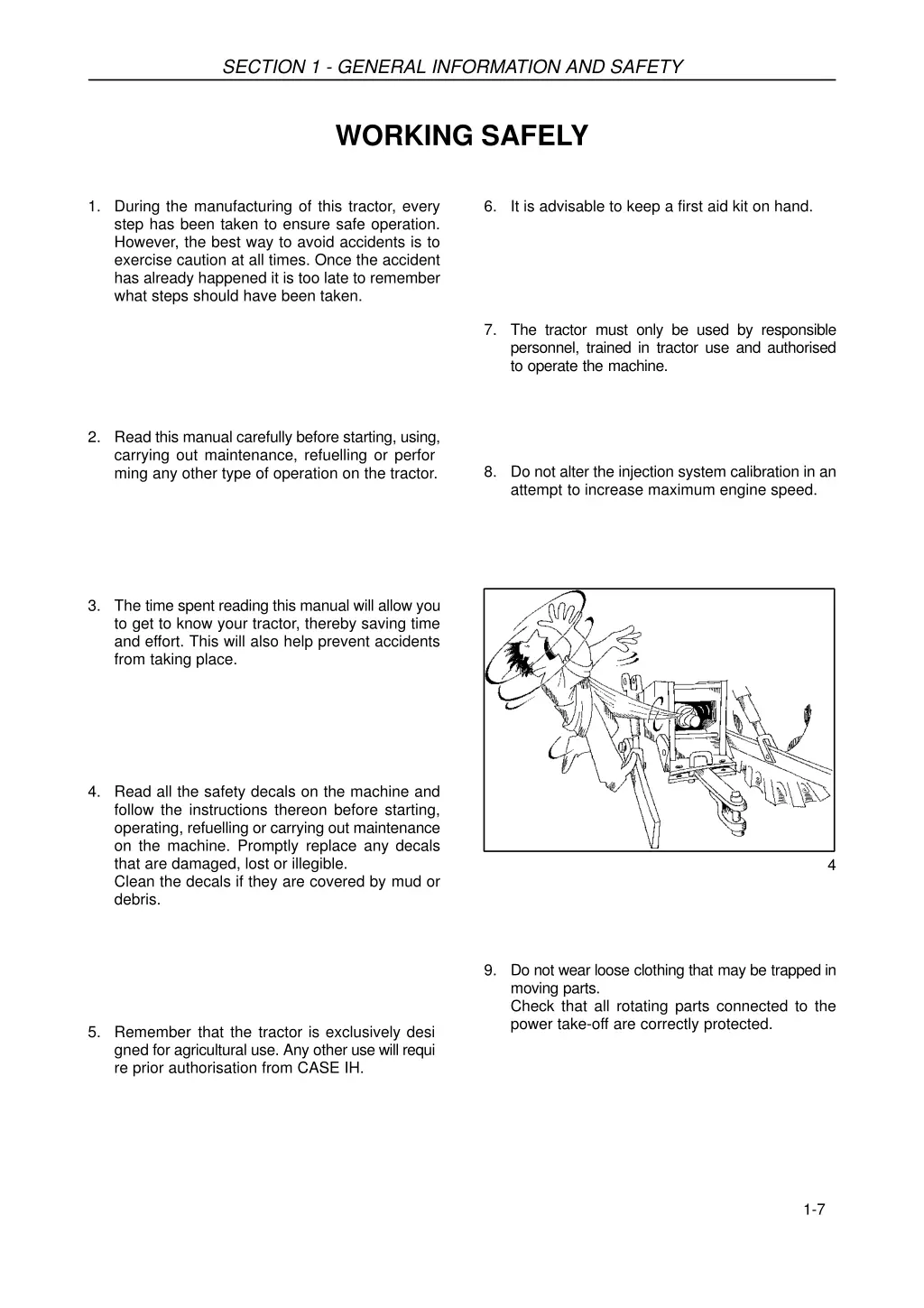 section 1 general information and safety 6