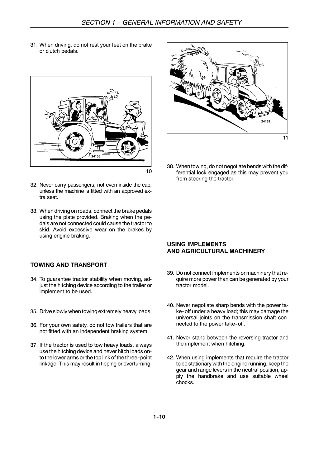 section 1 general information and safety 9