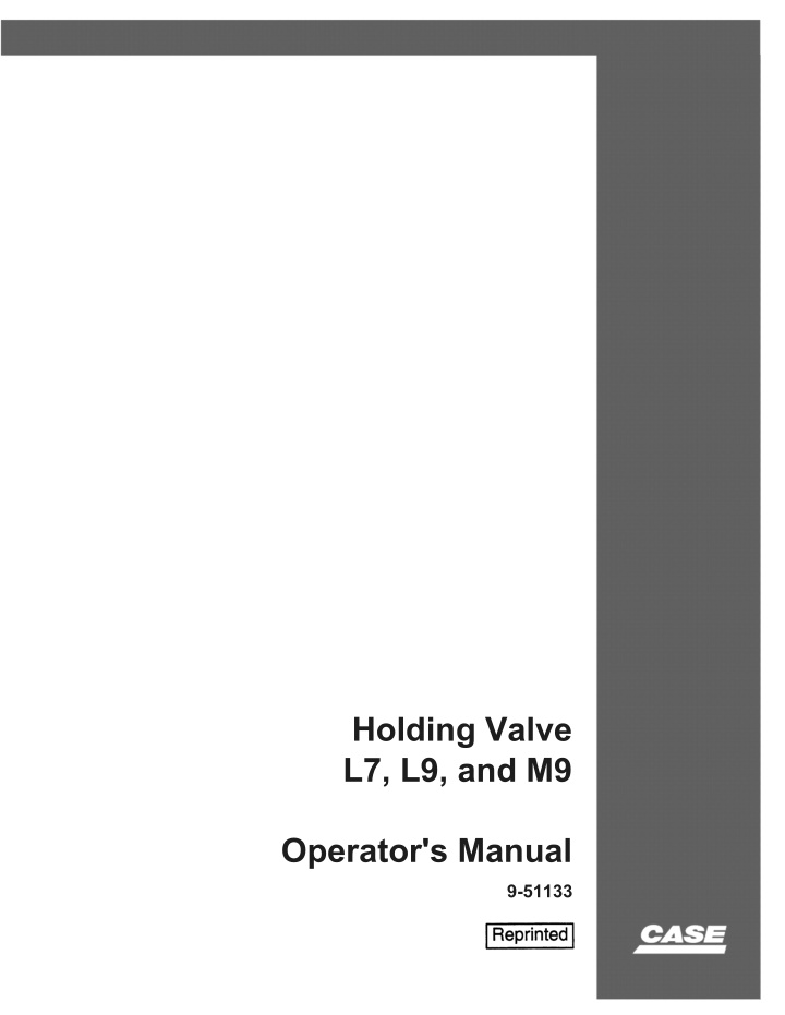 holding valve l7 l9 and m9