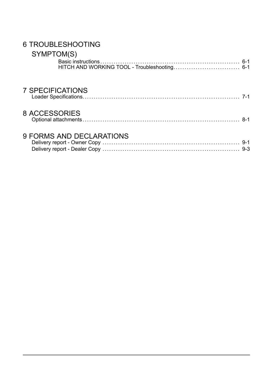 6 troubleshooting symptom s basic instructions