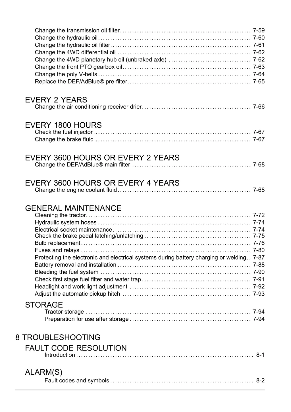 change the transmission oil filter 7 59 change