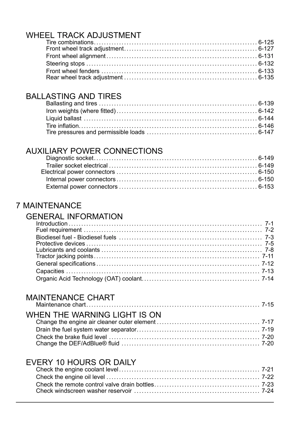 wheel track adjustment tire combinations