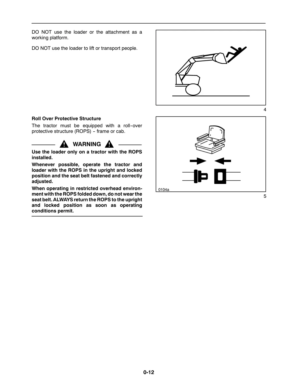 do not use the loader or the attachment