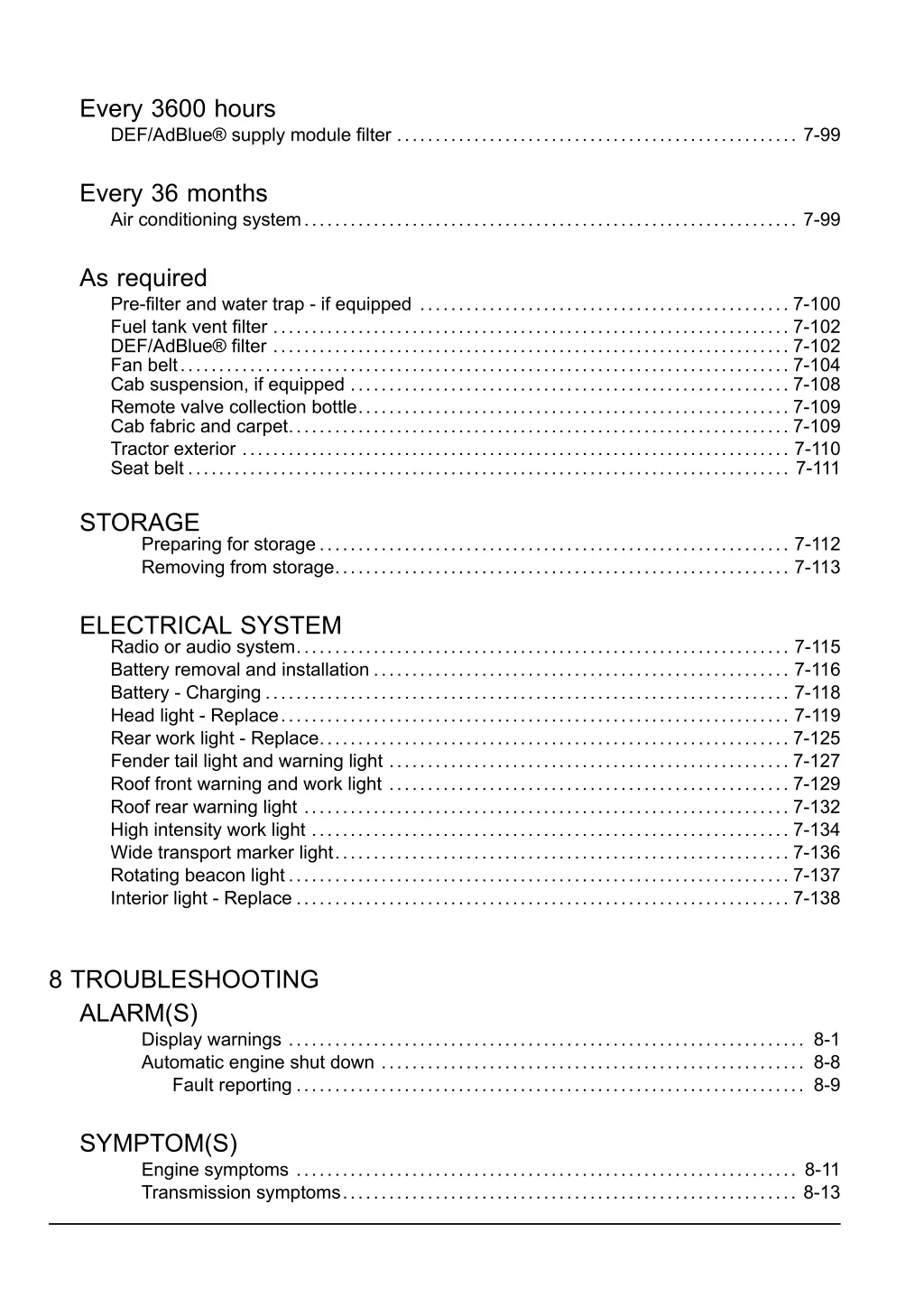 every 3600 hours def adblue supply module filter