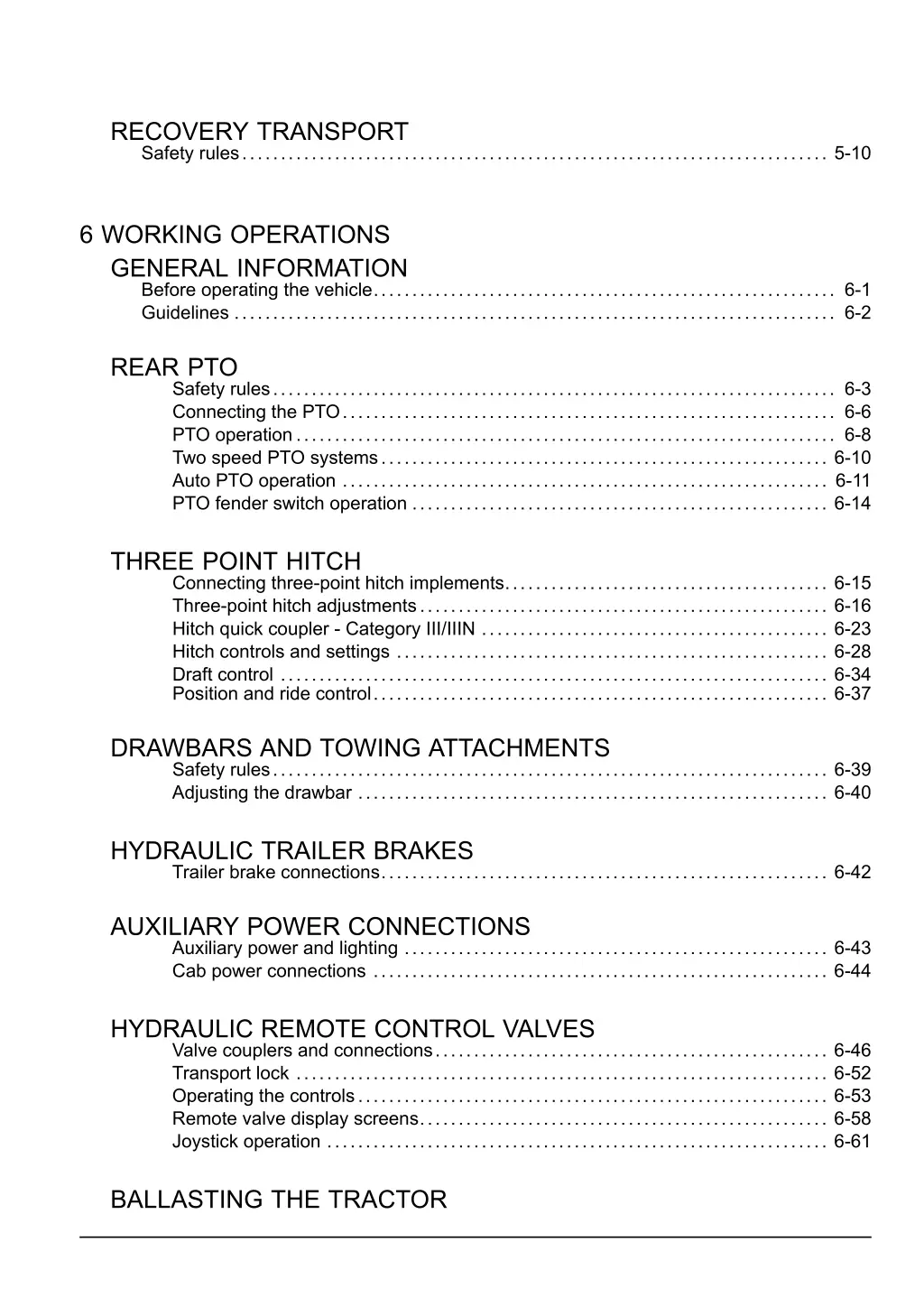 recovery transport safety rules 5 10