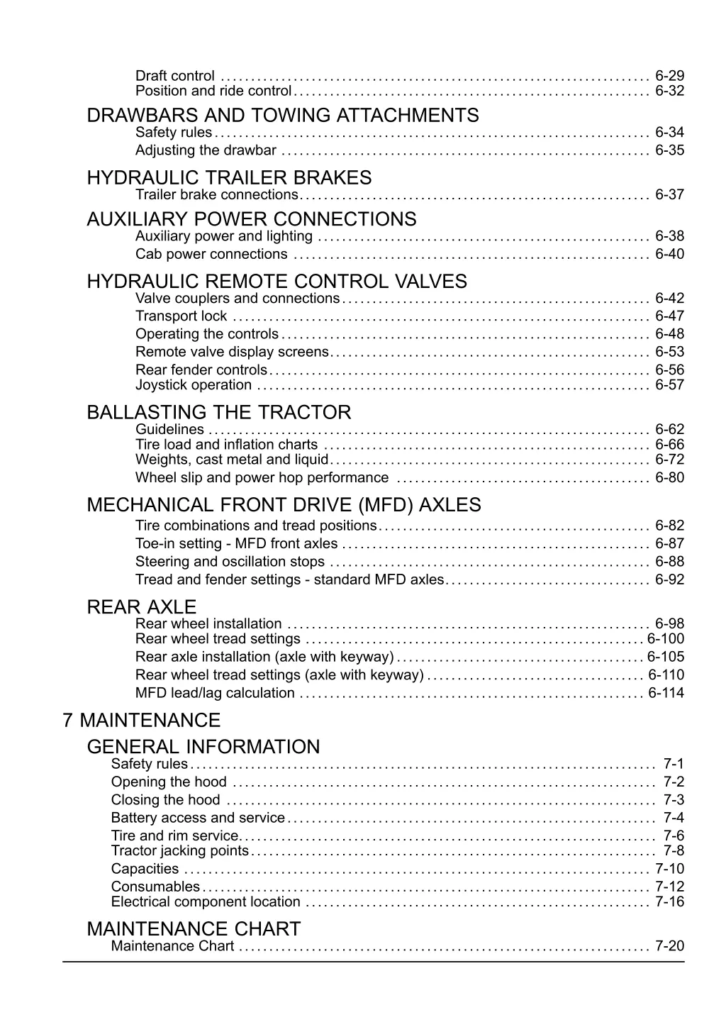 draft control 6 29 position and ride control