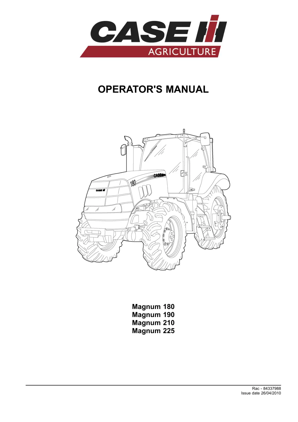 operator s manual