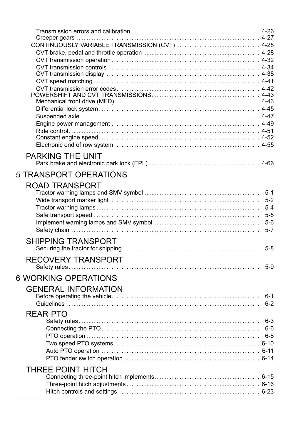 transmission errors and calibration 4 26 creeper