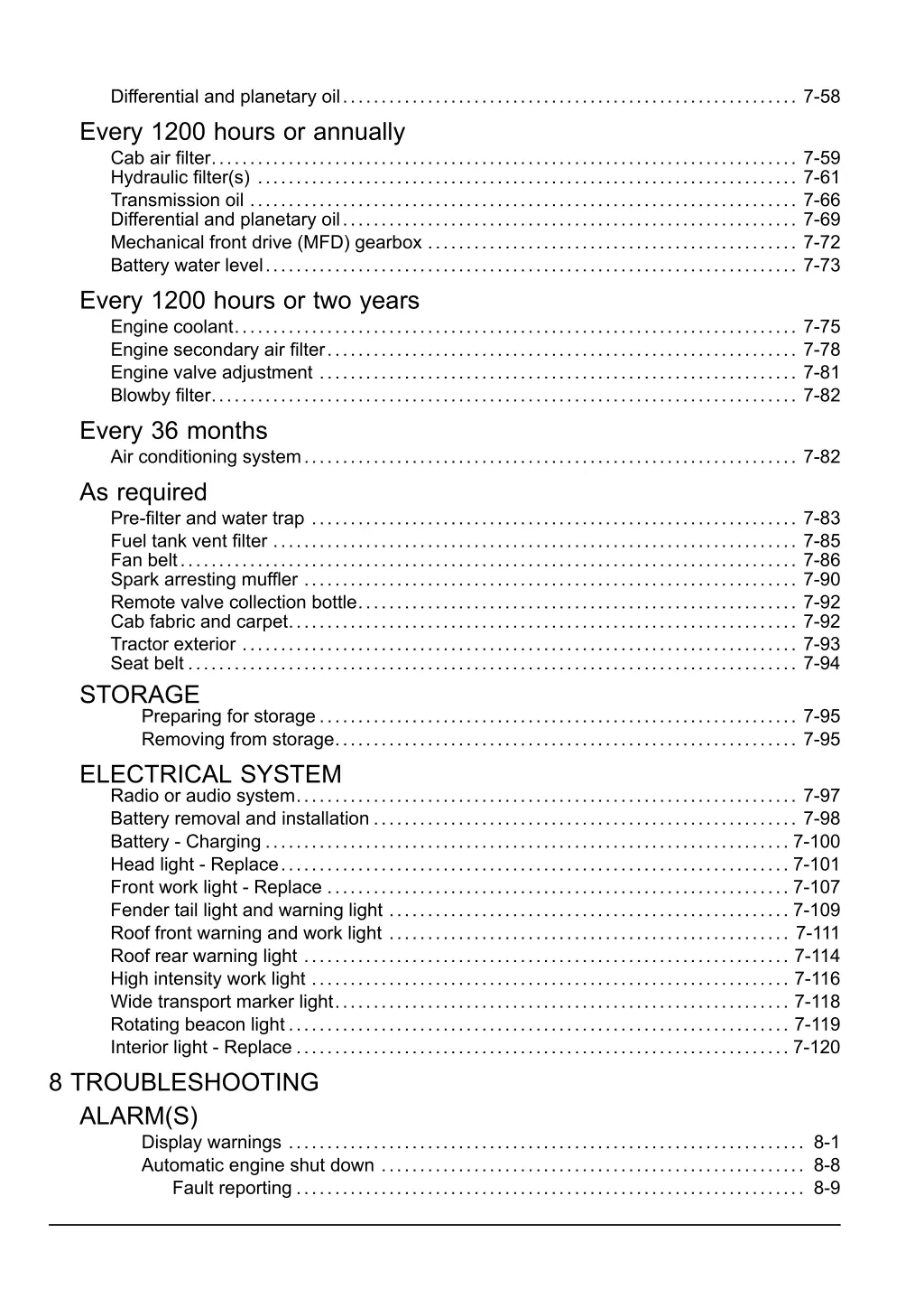 differential and planetary oil 7 58 every 1200