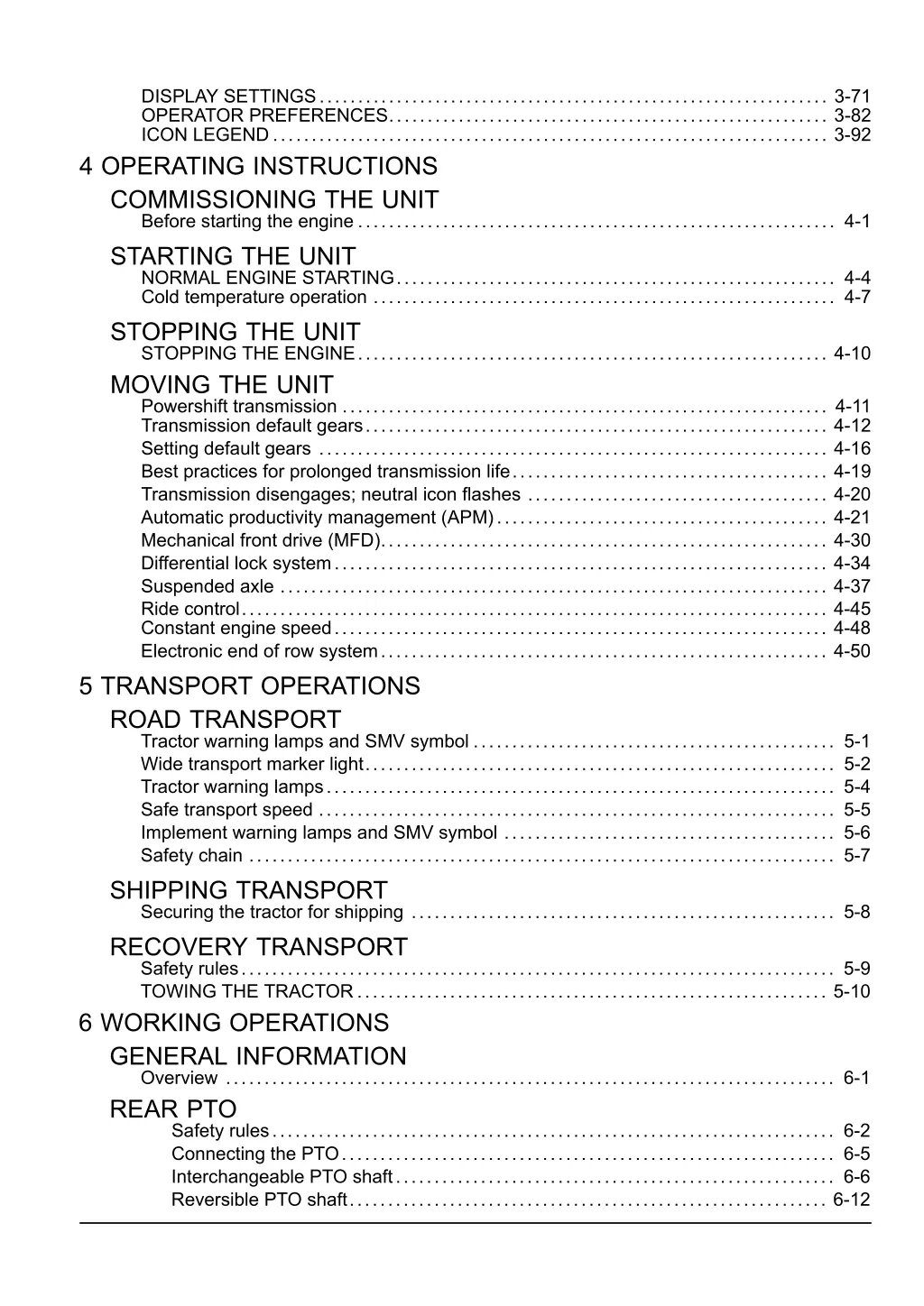 display settings 3 71 operator preferences