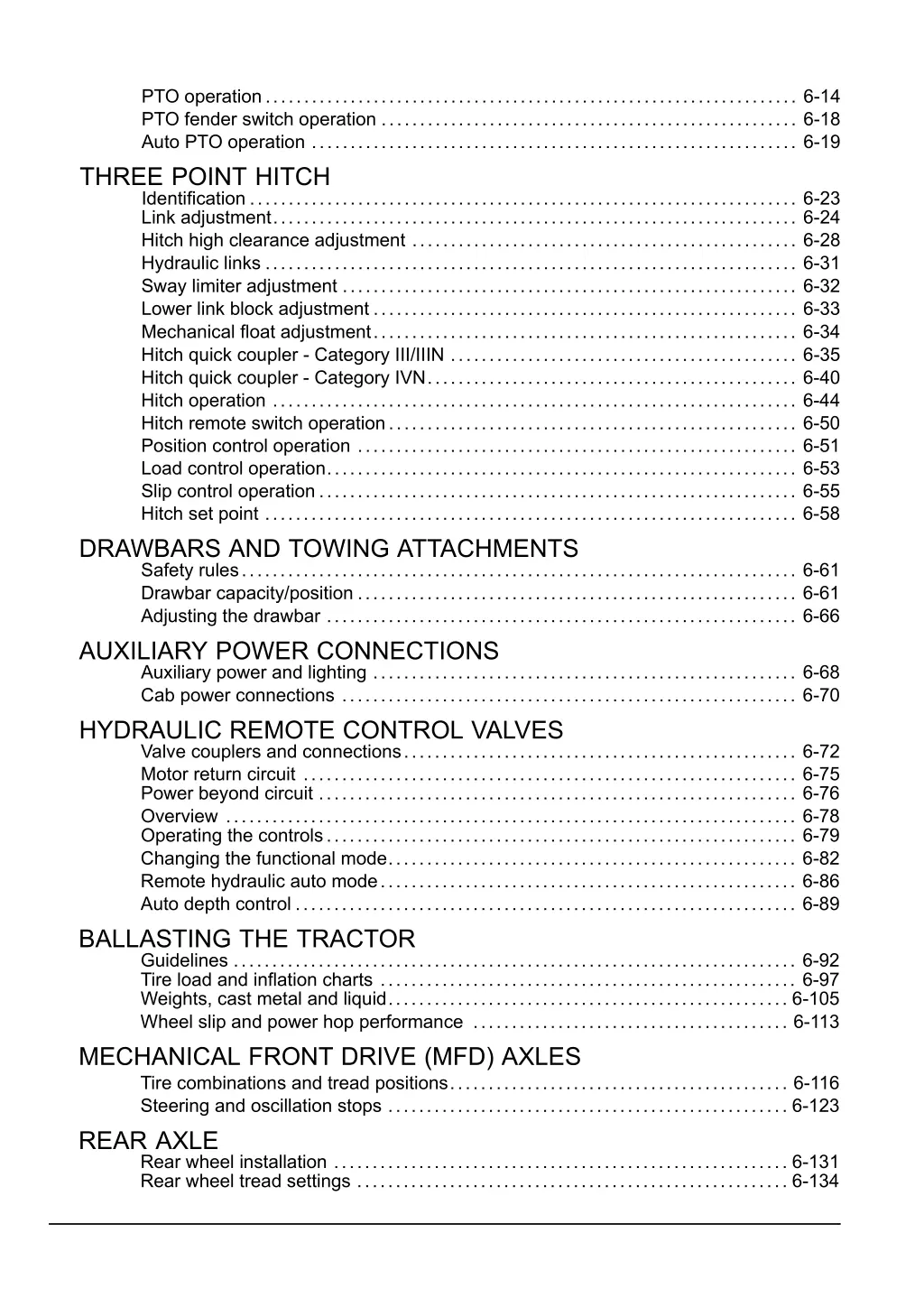 pto operation 6 14 pto fender switch operation