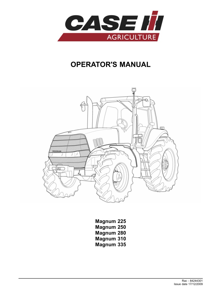 operator s manual