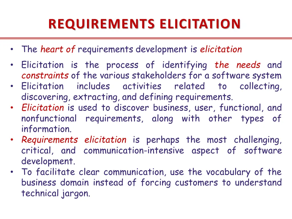 requirements elicitation