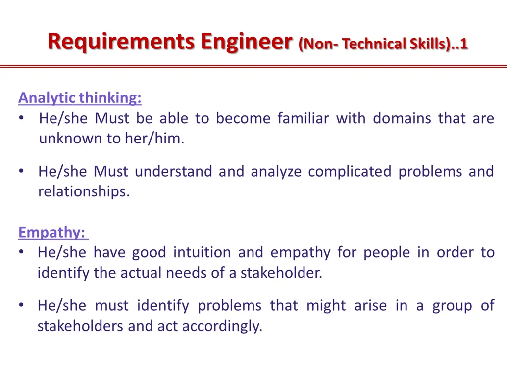 requirements engineer non technical skills 1