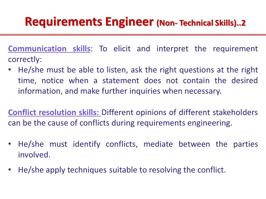 requirements engineer non technical skills 2