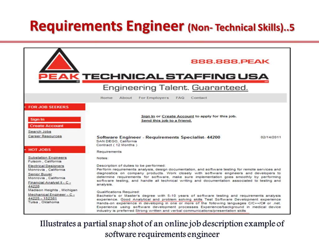 requirements engineer non technical skills 5