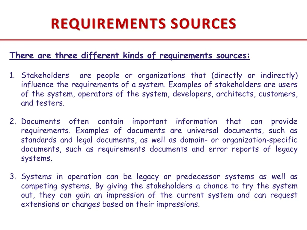 requirements sources