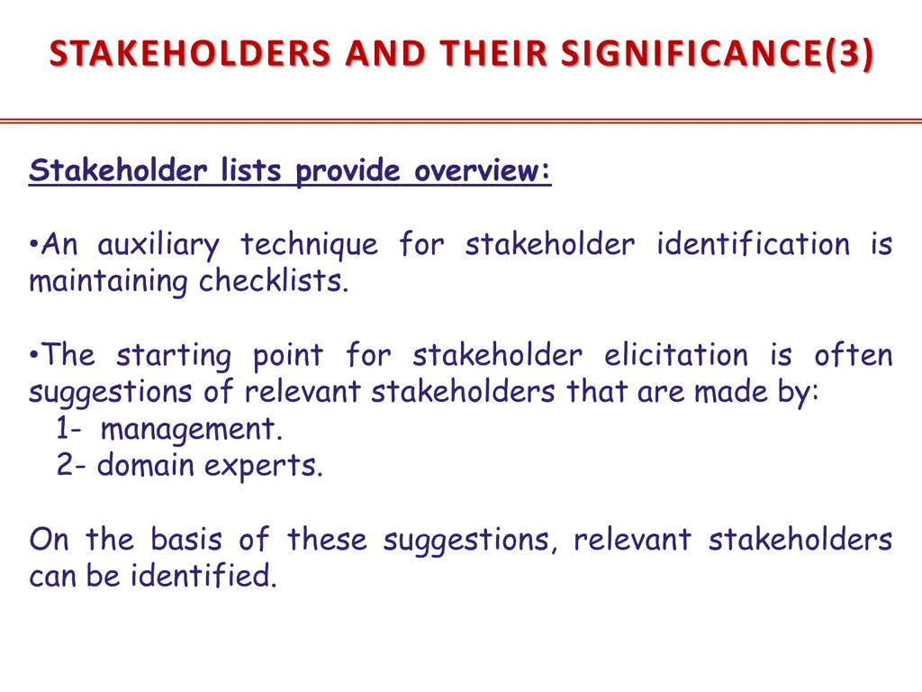 stakeholders and their significance 3