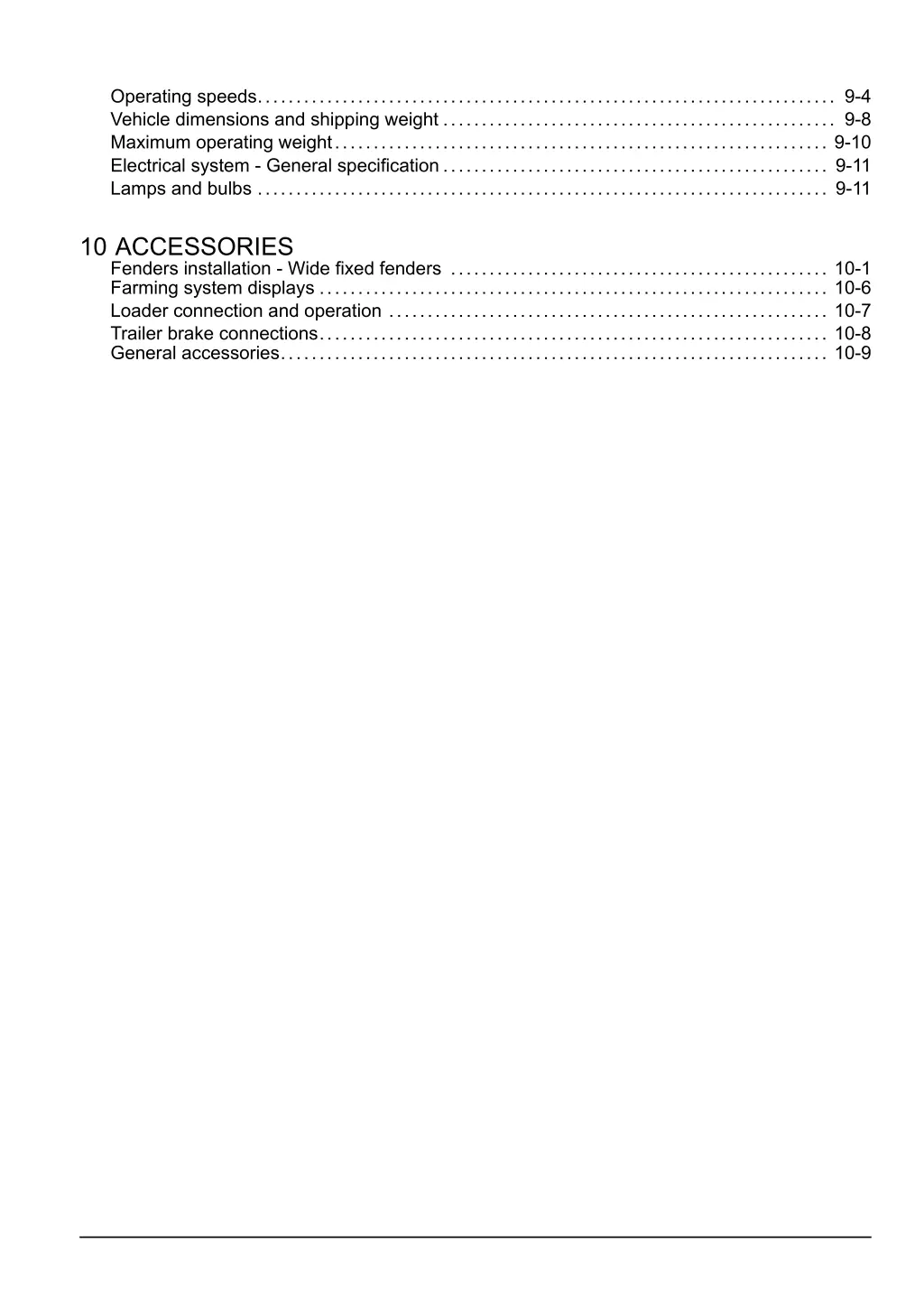 operating speeds 9 4 vehicle dimensions