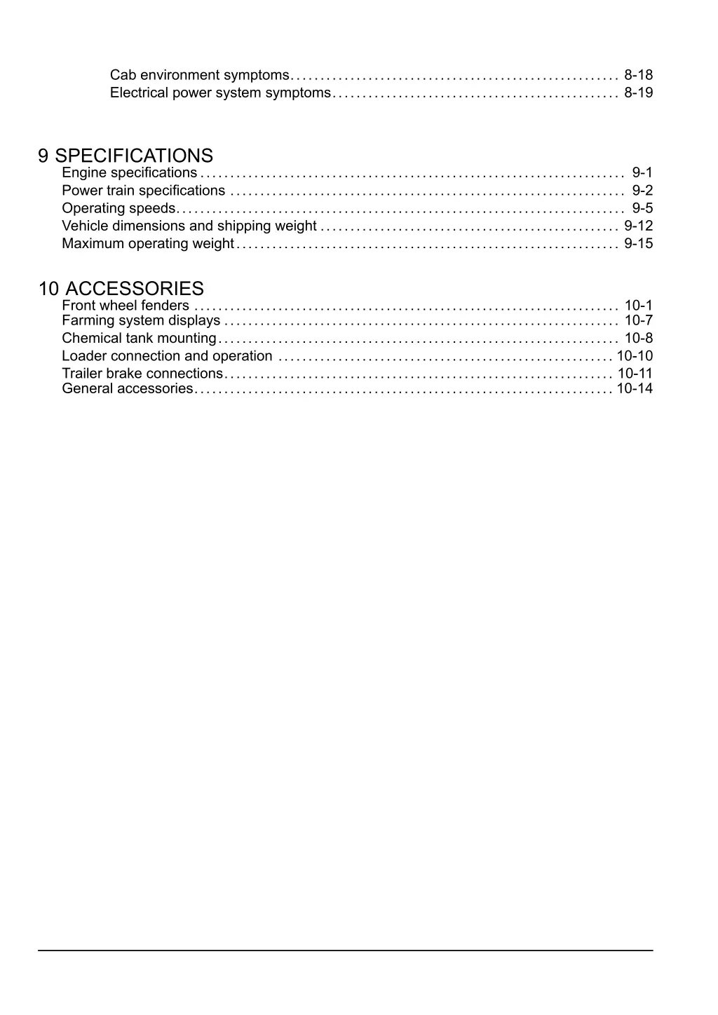 cab environment symptoms 8 18 electrical power