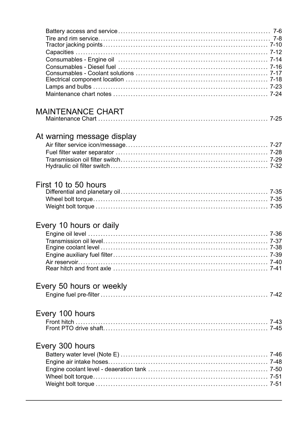 battery access and service 7 6 tire