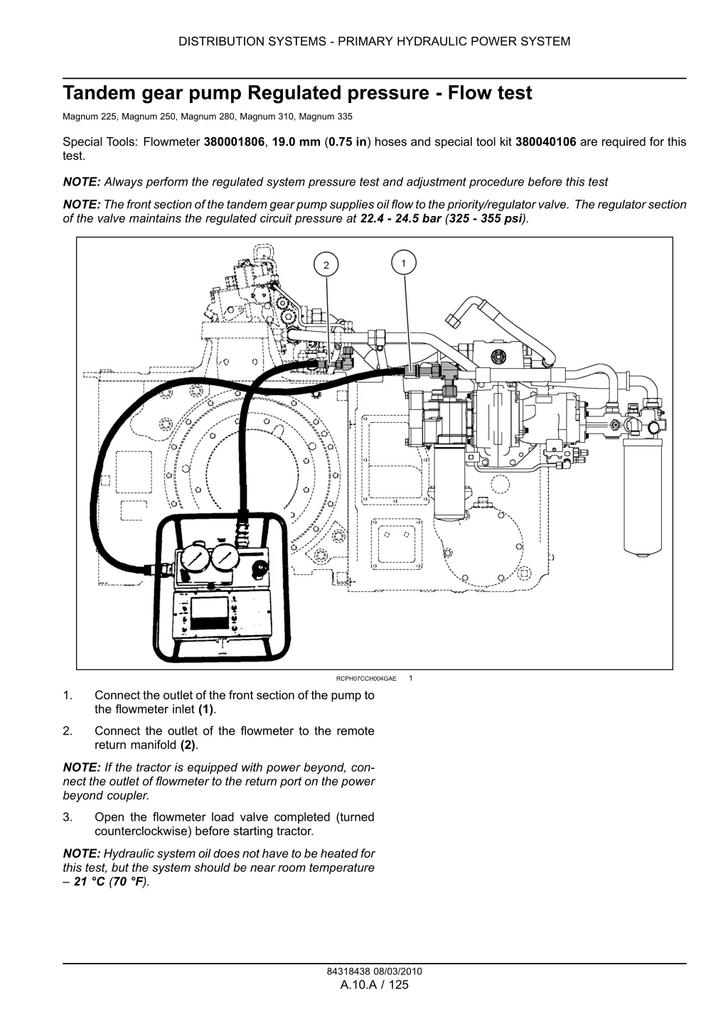 distribution systems primary hydraulic power 1