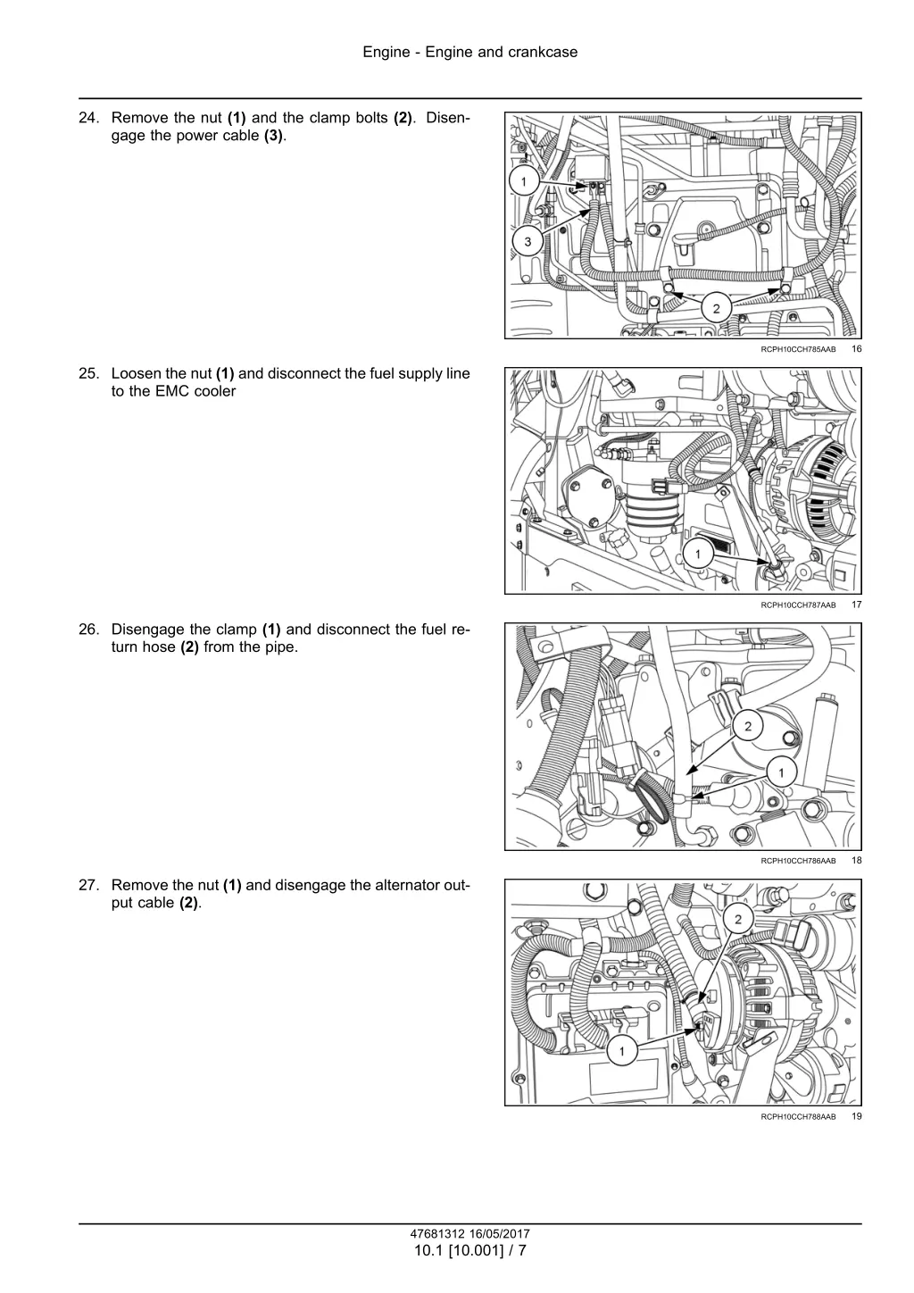 engine engine and crankcase 4