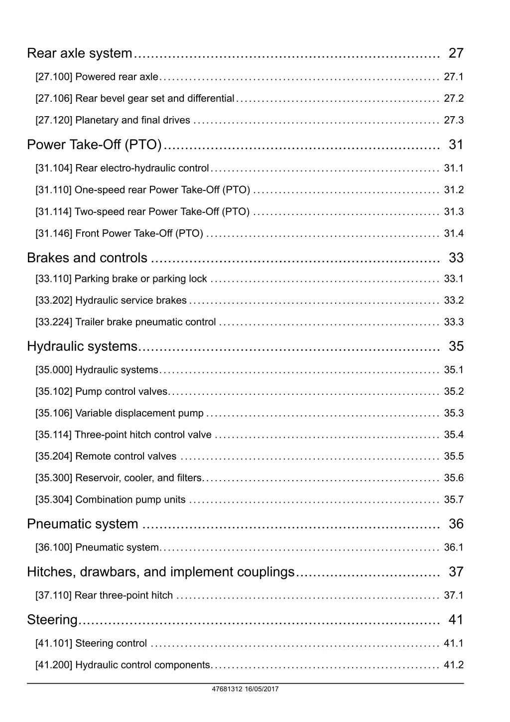 rear axle system 27