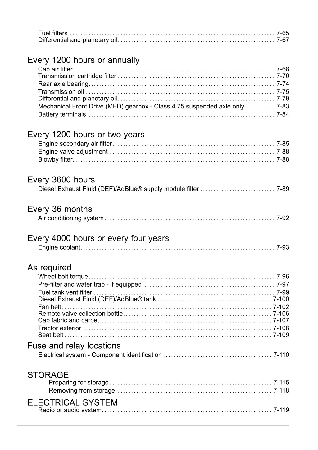 fuel filters 7 65 differential and planetary