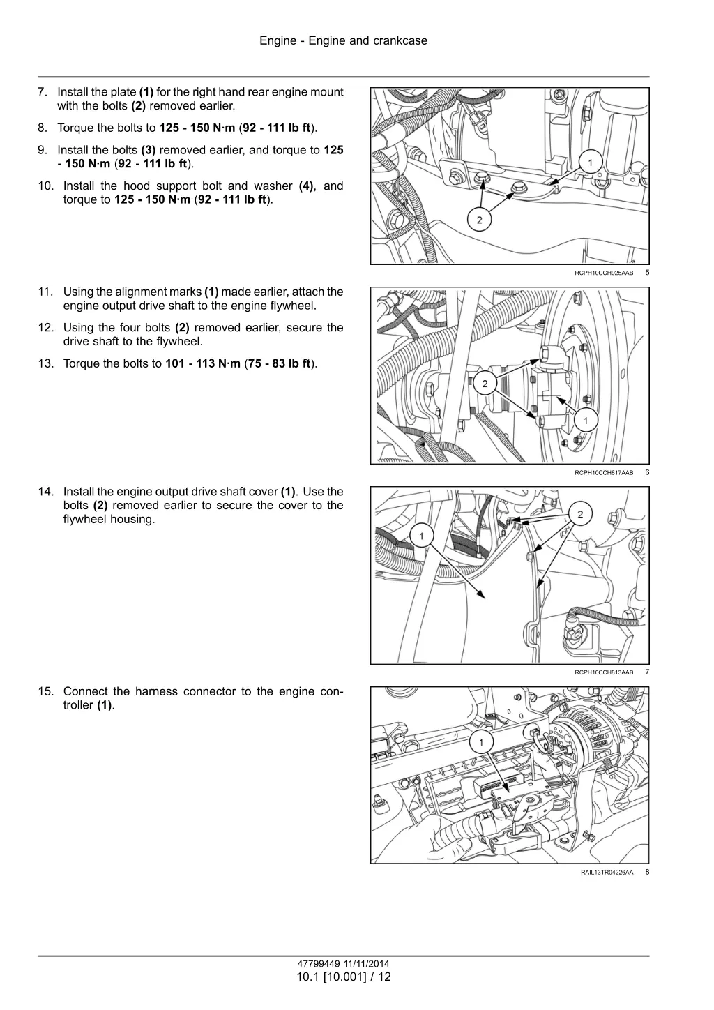 engine engine and crankcase 9