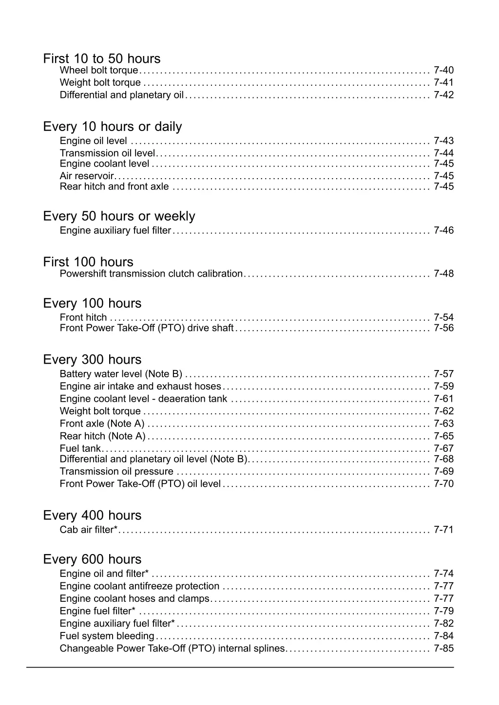 first 10 to 50 hours wheel bolt torque