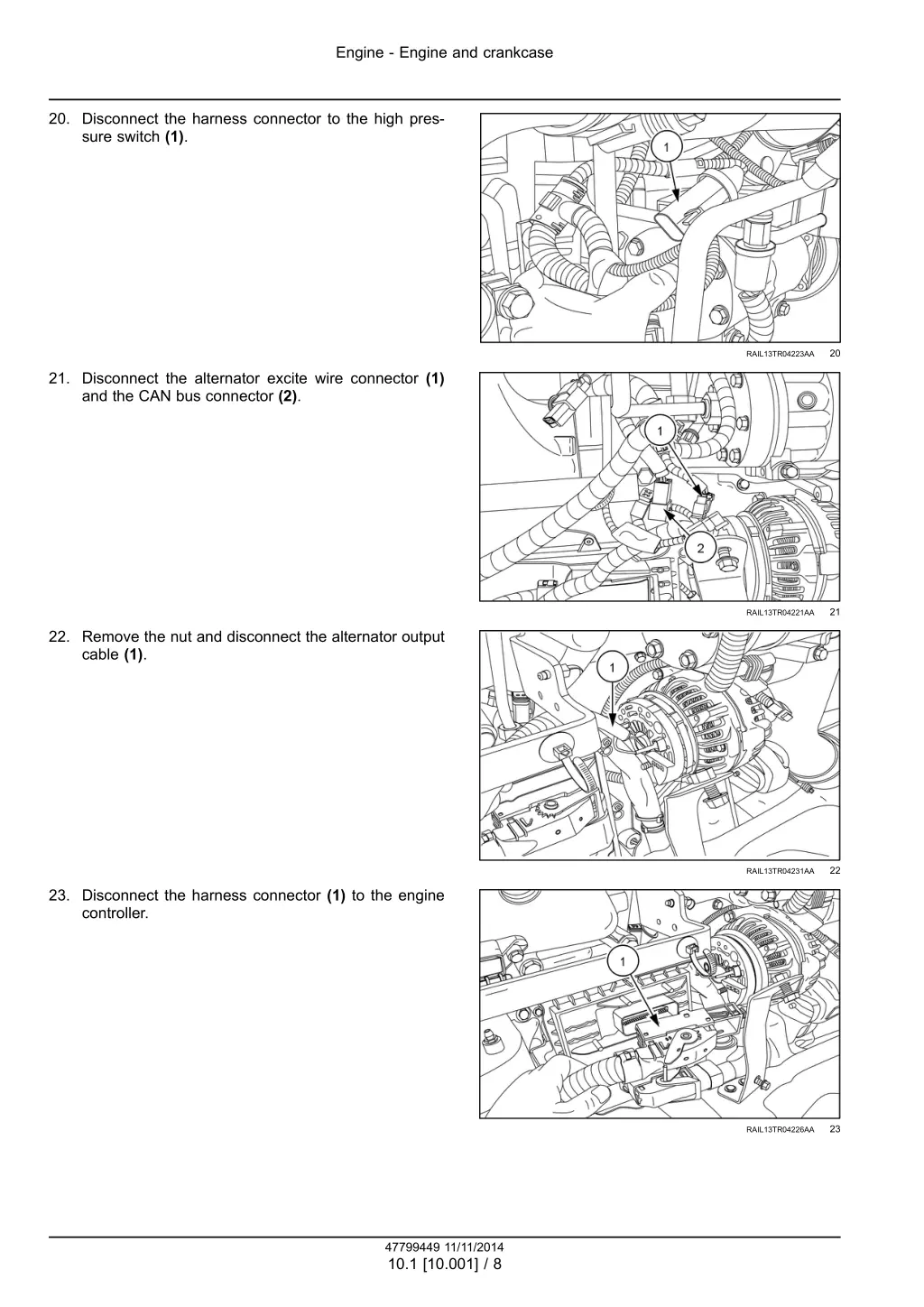 engine engine and crankcase 5