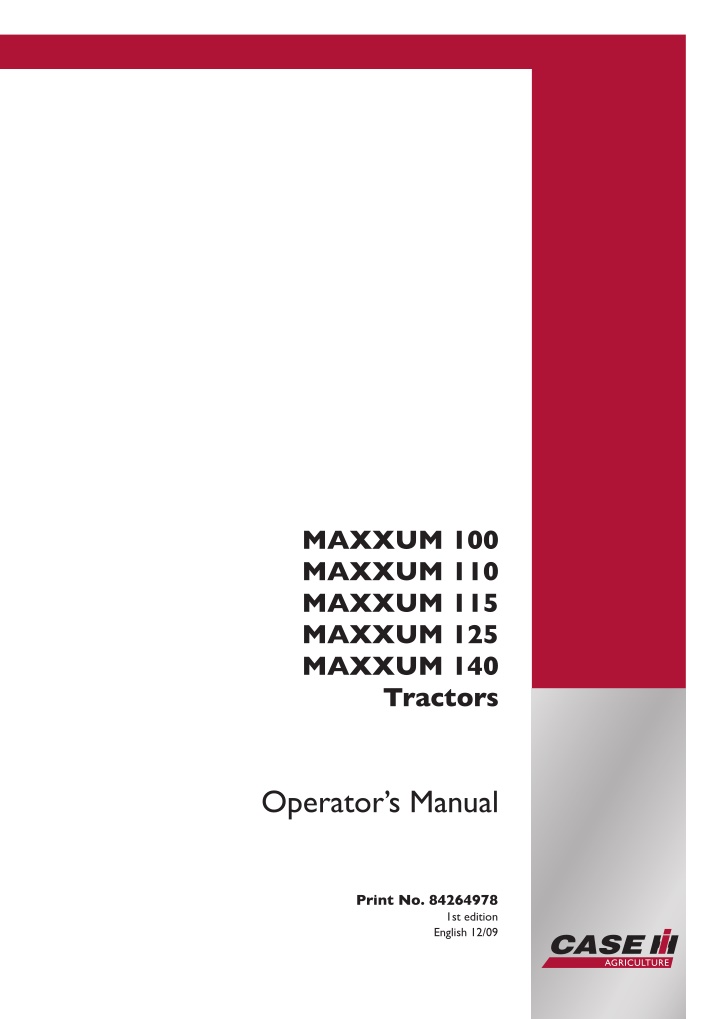 maxxum 100 maxxum 110 maxxum 115 maxxum