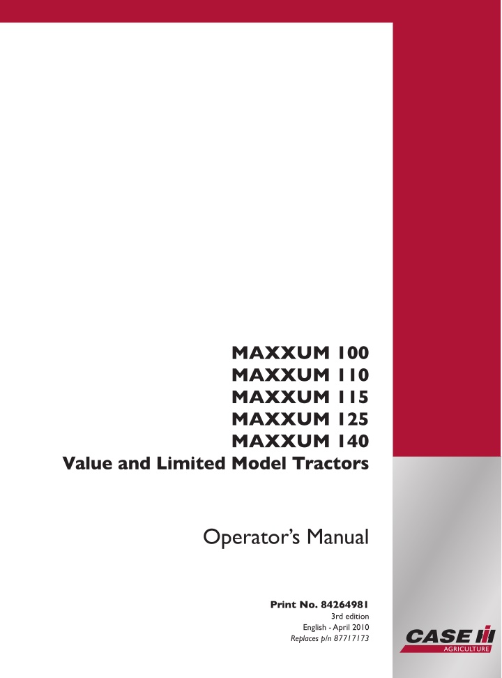 maxxum 100 maxxum 110 maxxum 115 maxxum