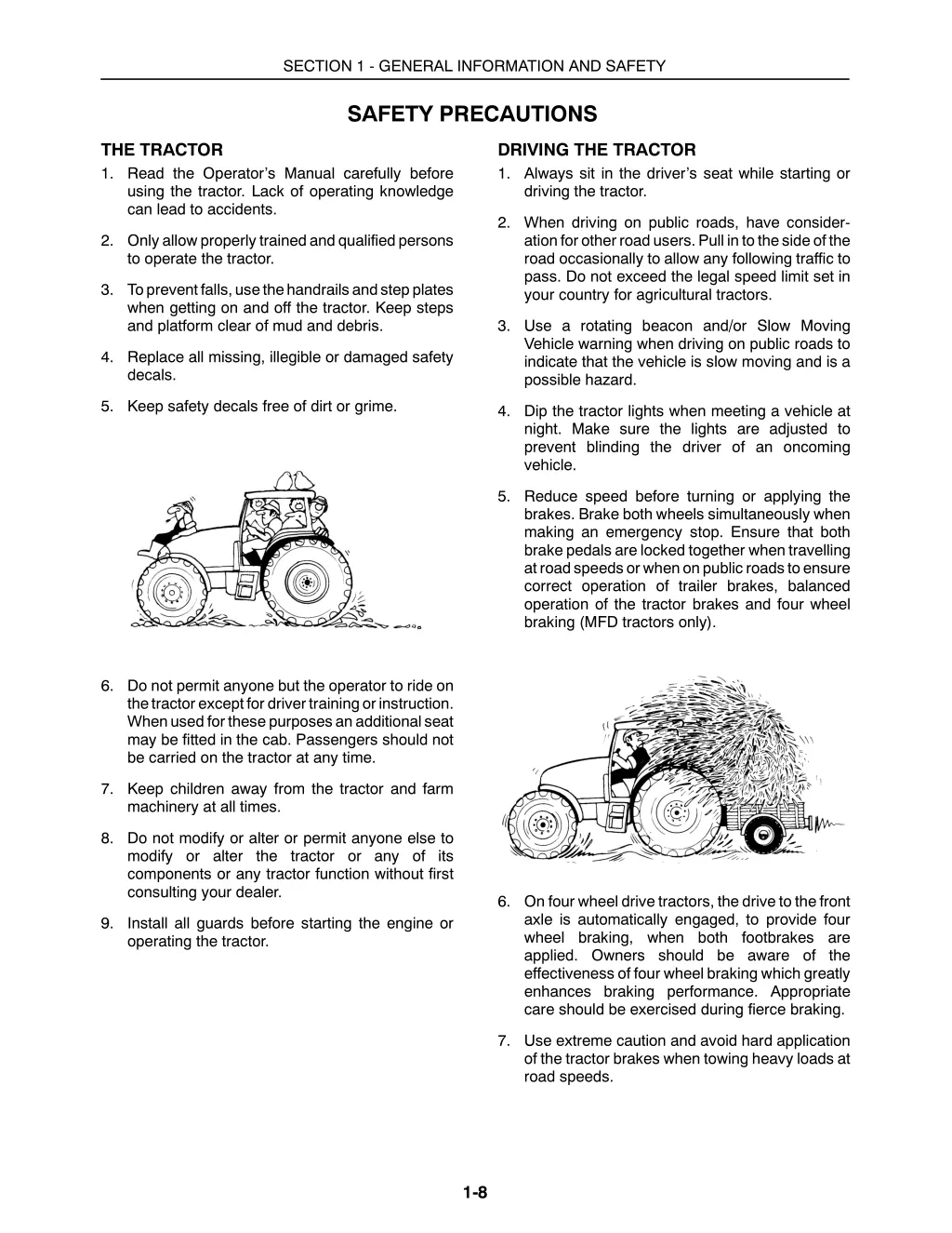 section 1 general information and safety 6