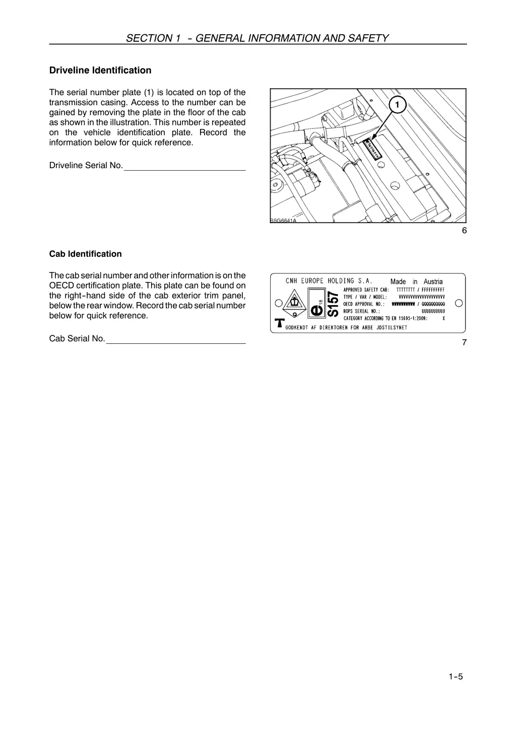 section 1 general information and safety 3